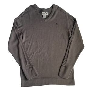 Atwater Mens Gray Wool-Blend Pullover Sweater XXL – Long Sleeve Casual Knit